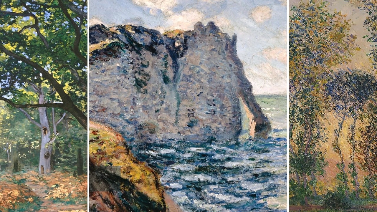 Claude Monet TV — Silent Art Gallery · October 8 Night | The Cliff of Aval  Etretat & others