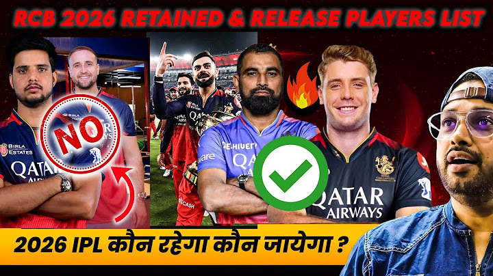 RCB 2026 Retained & Release Players List🔥 | Big Releases Ahead | IPL 2026 Mini Auction | VIRAT | RCB