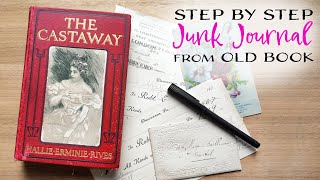 Step by Step Junk Journal from Old Book by Nik the Booksmith 53,043 views 10 months ago 50 minutes