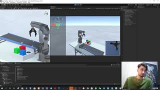 Faze4 Robotic arm simulator - Part4 (Adding conveyor to Unity)