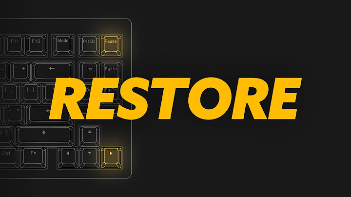 How to Restore your Wooting Keyboard in Wootility
