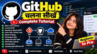Git & GitHub Complete Course in Hindi 🚀 | Beginner to Advanced | Step-by-Step Tutorial