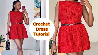 Easy Crochet Ruffle dress