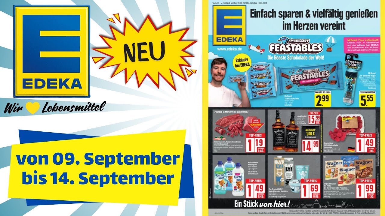 EDEKA Prospekt - Gültig ab 09.09.2024 / Prospekte zum Blättern - YouTube