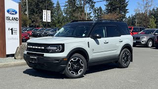 2024 Ford Bronco Sport Outer Banks + Dual Climate Control, Class II Trailer Hitch Review Island Ford