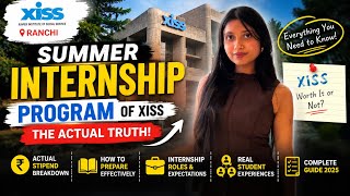Summer internship programme offered in XISS #sip #sipxiss #xissranchi