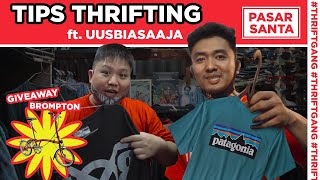 UUSBIASAJA thrifting dapet BROMPTON?? (GIVEAWAY ALERT!) #ThriftGang