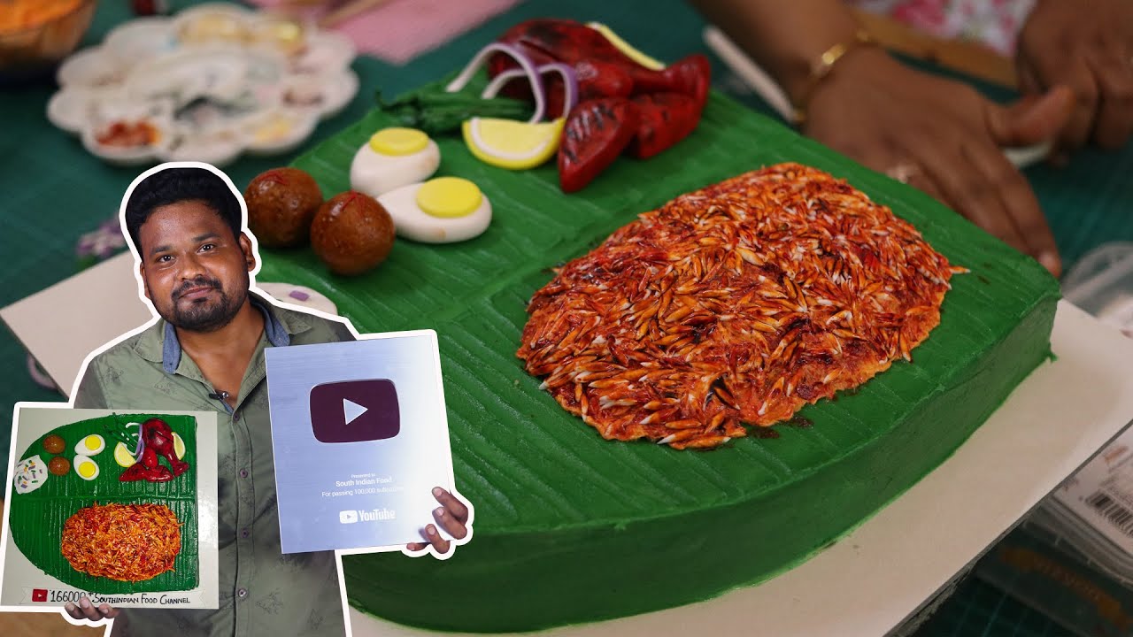 Celebrating Silver Play Button Unboxing with Biryani Cake!! 