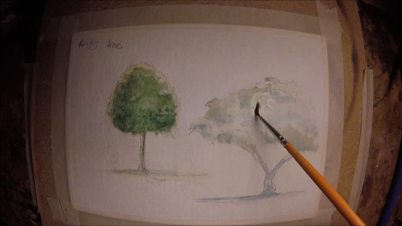 painting trees YouTube