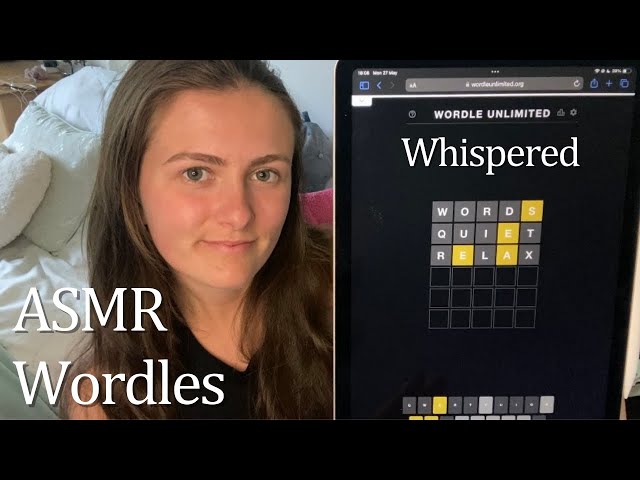 [ASMR] Super Relaxing Wordle | Word Puzzles | Whispered Game Play
