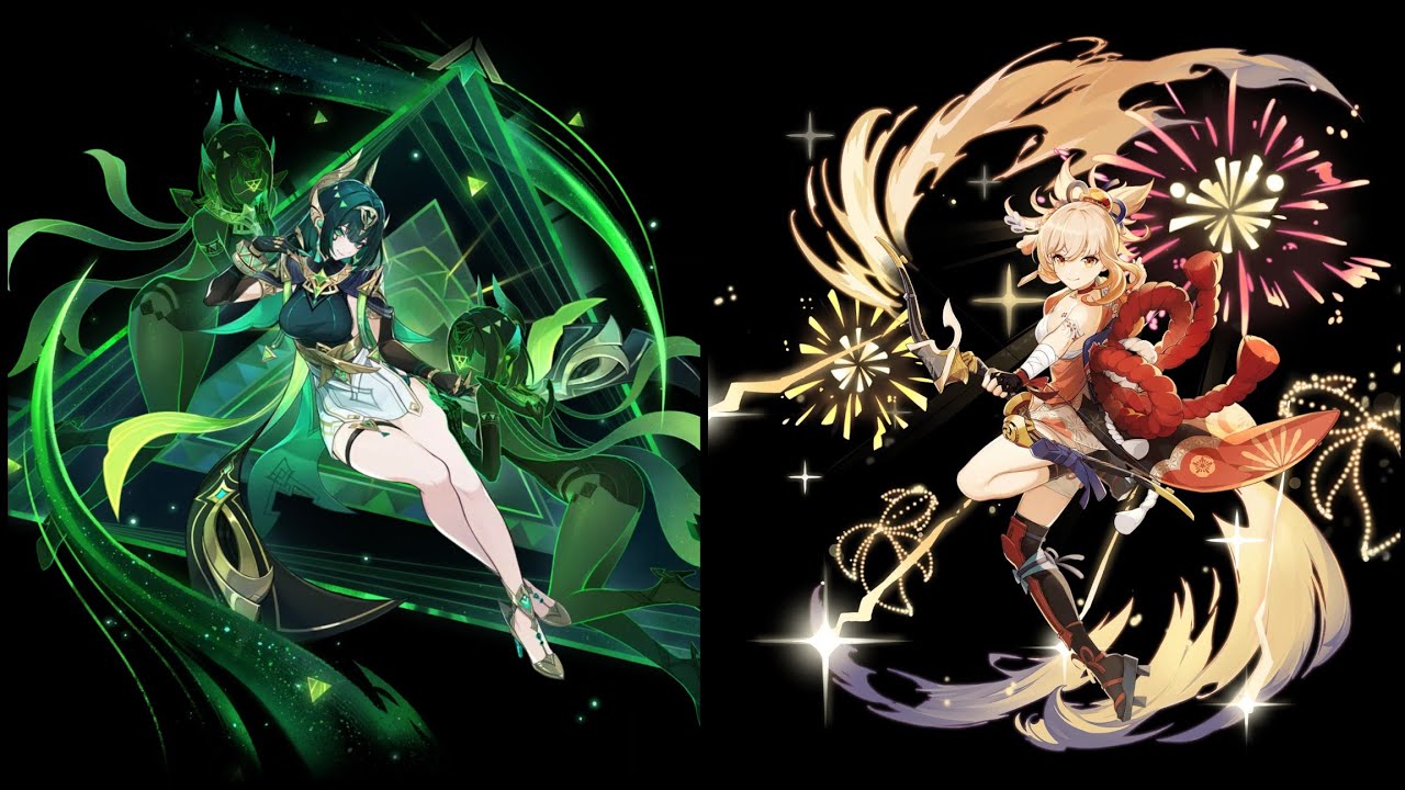 Abismo Luna II - III //  Nefer Nahida Lunar Bloom & Yoimiya Durin Overload 