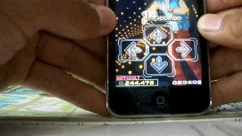 Me playing DDR S On ipod touch 3rd gen