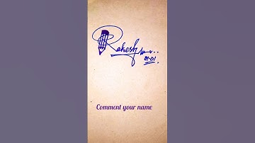 Rakesh name signature#calligraphy #sign #signature #art #handwriting