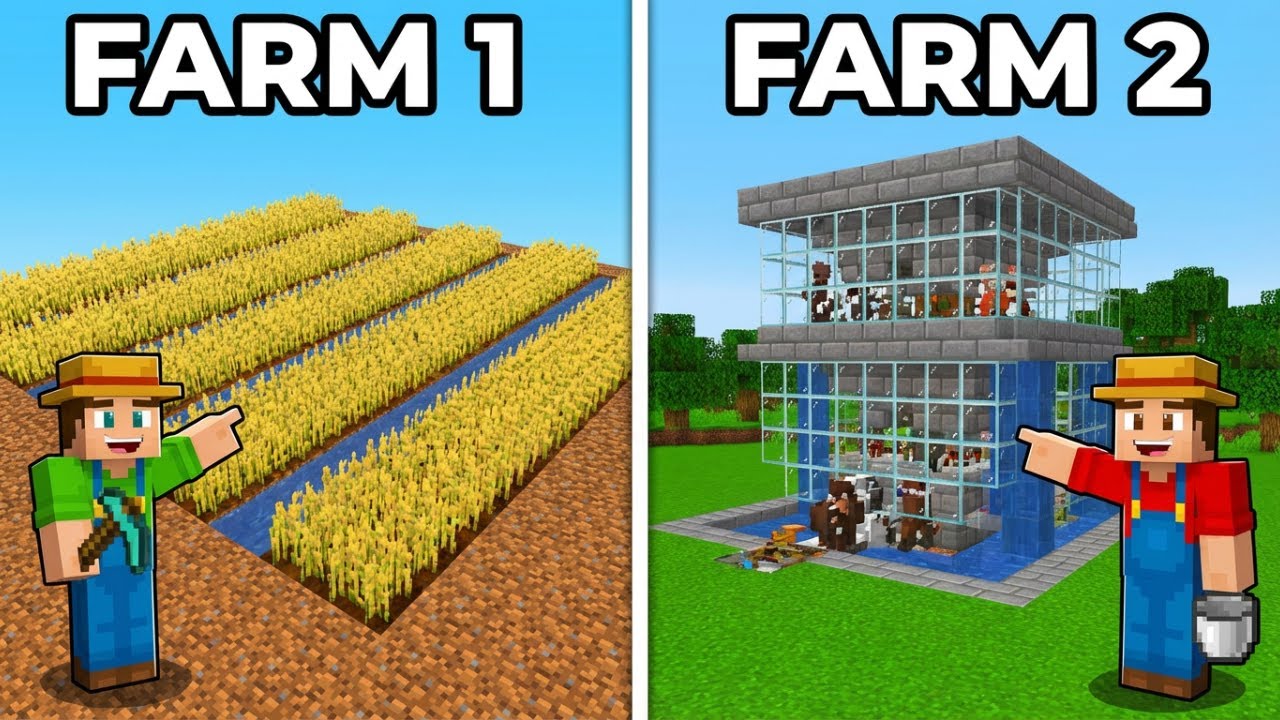 5 MINUTES to Build These 2 INSANE Minecraft Farms.
