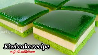 kiwi cake recipe | how to make Kiwi cake | kiwi cheesecake  super soft cake | easy cooking with das screenshot 1