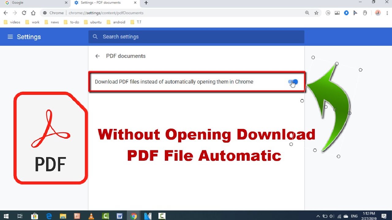 chrome open pdf instead of download