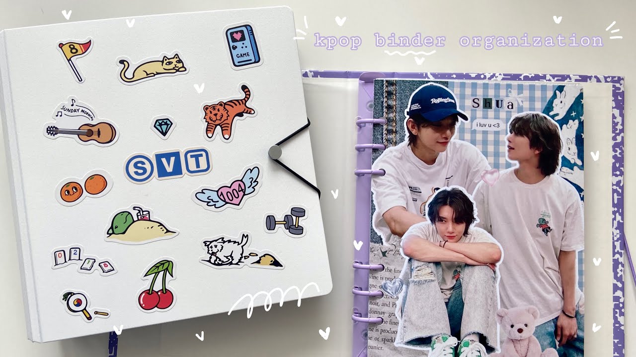 📓🫧🍥Организация биндеров seventeen | kpop binder organization