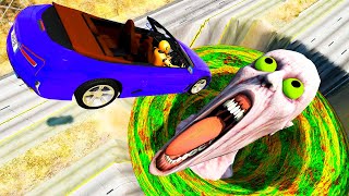 Extreme Driving \ Epic Monster Shy Guy SCP 096 Car Chase sport Car vs Giant Monster \ Сhase in Сity screenshot 3