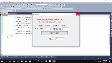 bài 2: điều khiển rẽ nhánh if ... else trong C#
