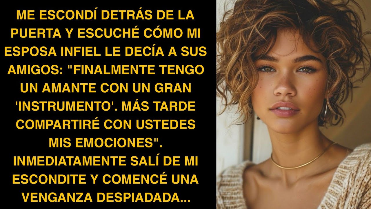 ME ESCONDÍ DETRÁS DE LA PUERTA Y ESCUCHÉ CÓMO MI ESPOSA INFIEL LE DECÍA A SUS AMIGOS