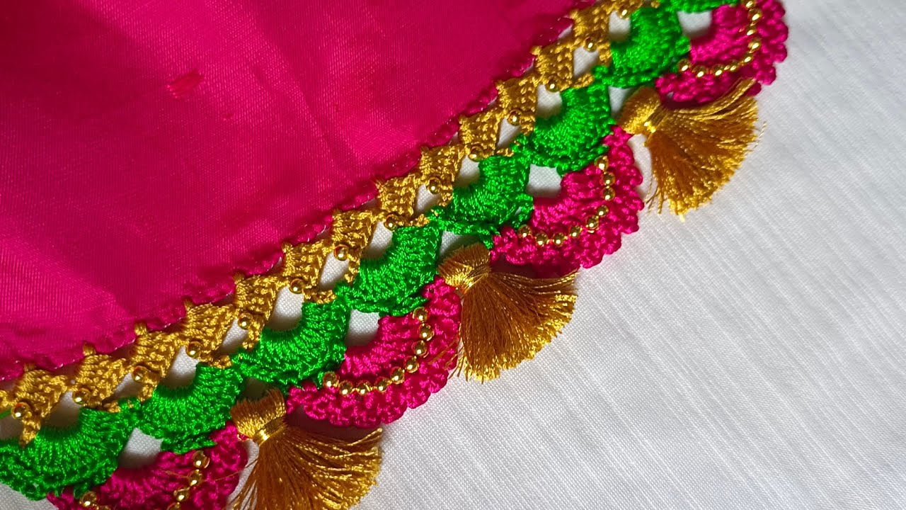 Latest. saree kuchu design | saree kuchu #321 #kroshakuchu #sareekuchumiraclebytreads 