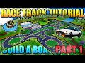 【👑BEST＆EZ】How To Make 🏁HUGE RACE TRACK🏁 in Roblox Build A Boat!! | 1x Speed Build Tutorial