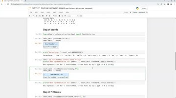 Text Representation using Sklearn | one hot encoding, bag of words, bag of n-grams, tf-idf
