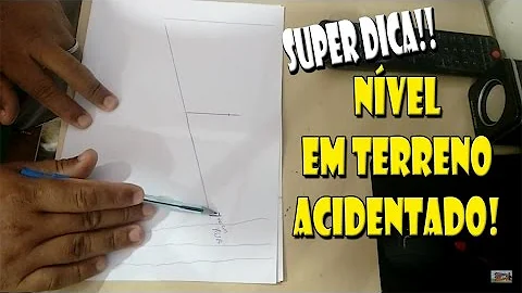 Como tirar nível de um terreno acidentado?