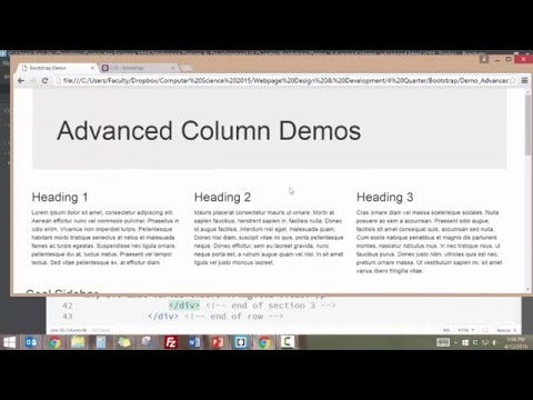 Advanced Bootstrap Layouts Part 1:  Offset