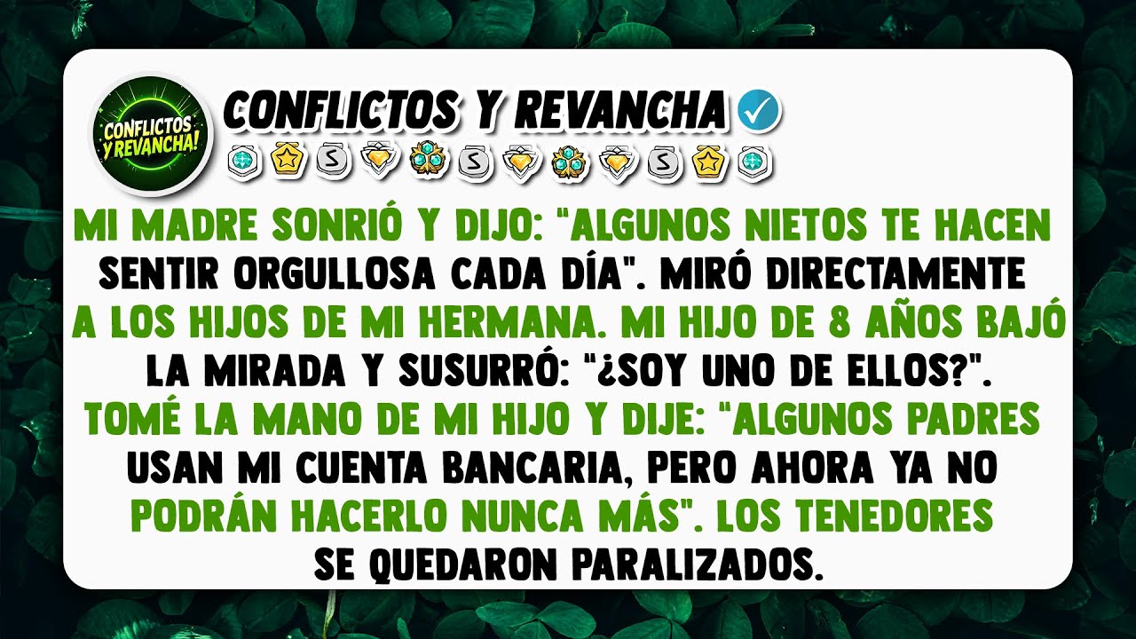 Mi madre sonrió y dijo: “Algunos nietos te hacen sentir orgullosa cada día”. Miró directamente...