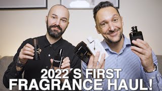 FRAGRANCE HAUL WITH MY BROTHER 1st UNBOXING OF 2022 WITH FIRST IMPRESSIONS OF 7 MENS FRAGRANCES