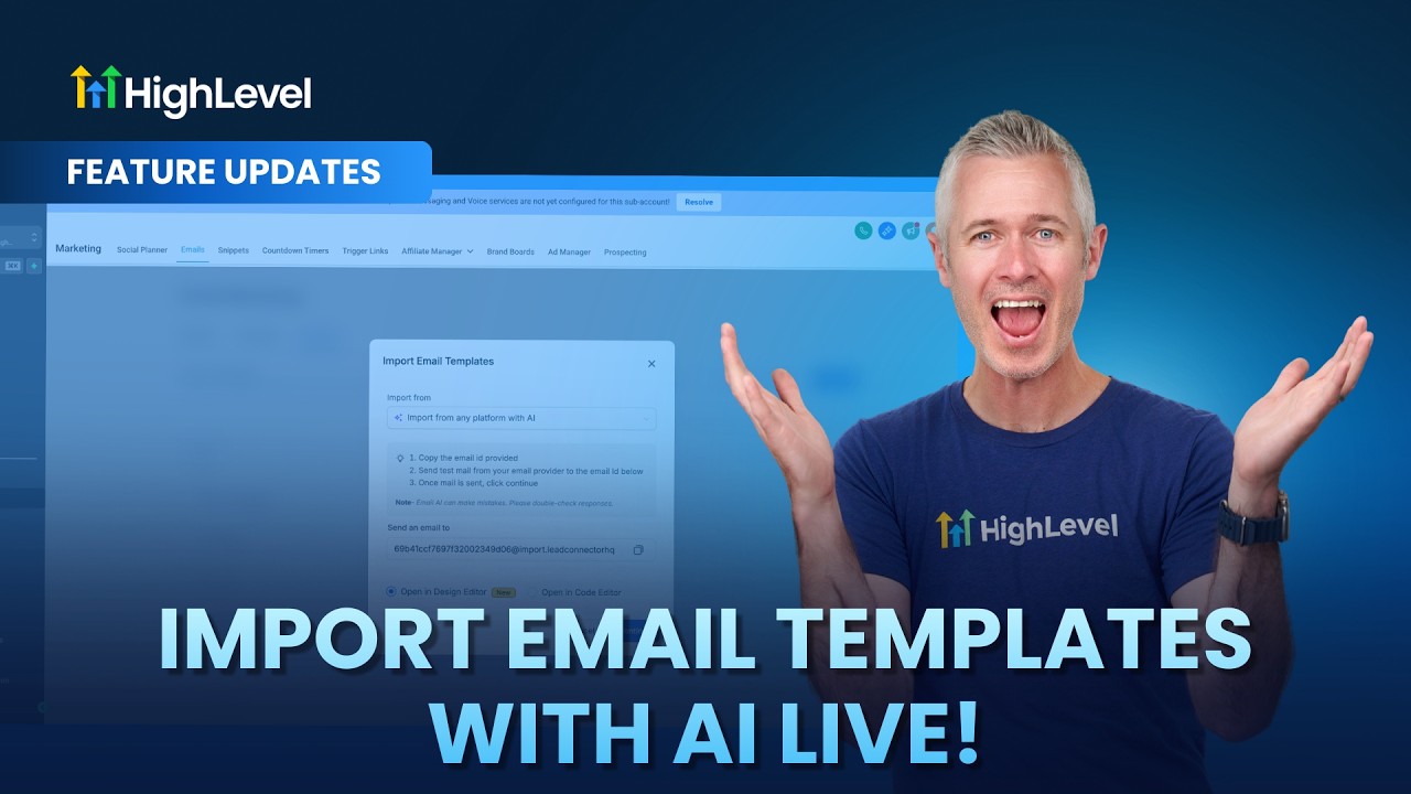 Import Email Templates with AI Live!