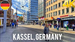 Walking tour in Kassel, Germany 4K 60fps