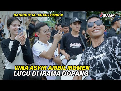 Orang Luar Kagum Melihat Live Musik Dangdut Jalanan Irama Dopang Di Sekotong Tengah