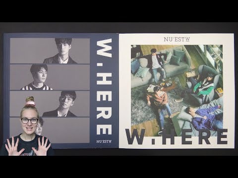 Unboxing NU'EST W 뉴이스트 W 1st Mini Album W, HERE (Portrait & Still Life Edition)