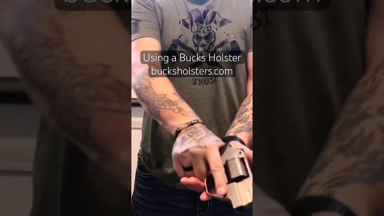 Chiappa Rhino with Bucks Holster disappears under a T-Shirt  