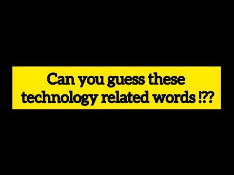 Guess the technology based words || Connections Game - 6