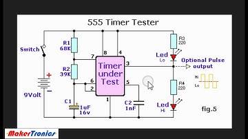 Simple 555 Timer Tester Circuit