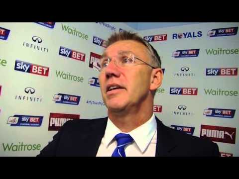 Royals boss thanks the fans | Reading 3-0 Blackpool | 25.10.14 football score