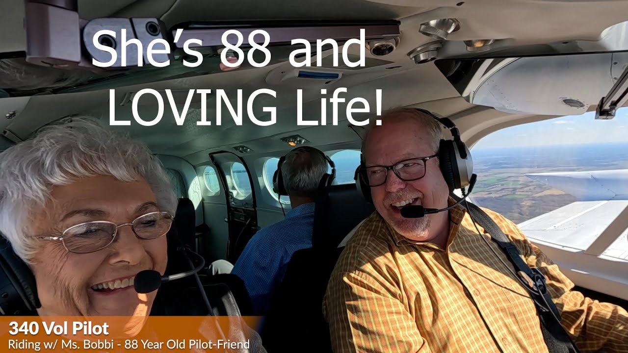 😁 Flying to Lambert’s with 88 Year Old Guest Pilot in Cockpit of Cessna ...