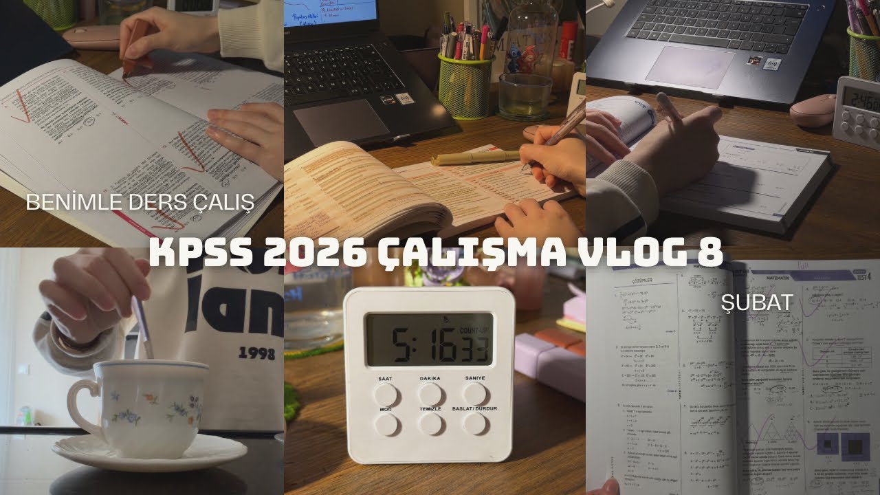 kpss çalışma günlüğüm 8| şubat, 5 saat ders çalıştım, benimle bir gün