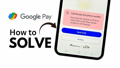 Cannot pay this phone number Gpay | Pay using receivers UPI ID Google Pay Error 