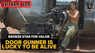 1968 Vietnam War Door Gunner In Action