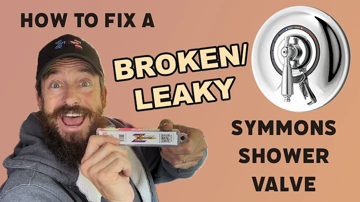 How To Fix A Broken/Leaky Symmons Shower Valve | Install New Face Plate on Symmons