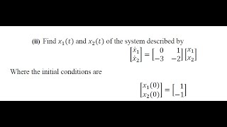 SOLUTION OF STATE EQUATION USING STATE TRANSITION MATRIX
