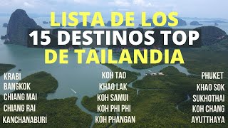 TAILANDIA | Los 15 destinos MÁS IMPORTANTES 🇹🇭 ¡TE LOS EXPLICAMOS!