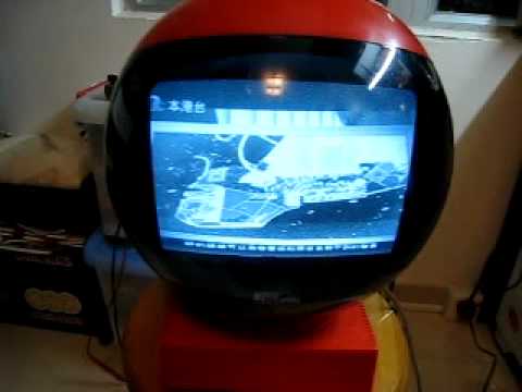 香港60年代尾懷舊經典罕有JVC 橙色波型電視機