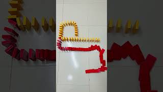 Domino Trick_JP_two letters JP #dominotrick #epicdrop #slowmo