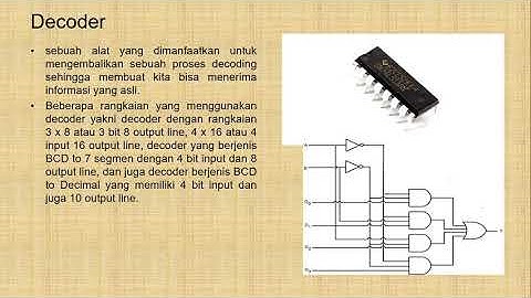 Rangkaian decoder dan encoder