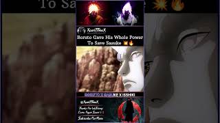 Boruto Gave His Whole Power To Save Sasuke ?? || shorts anime boruto